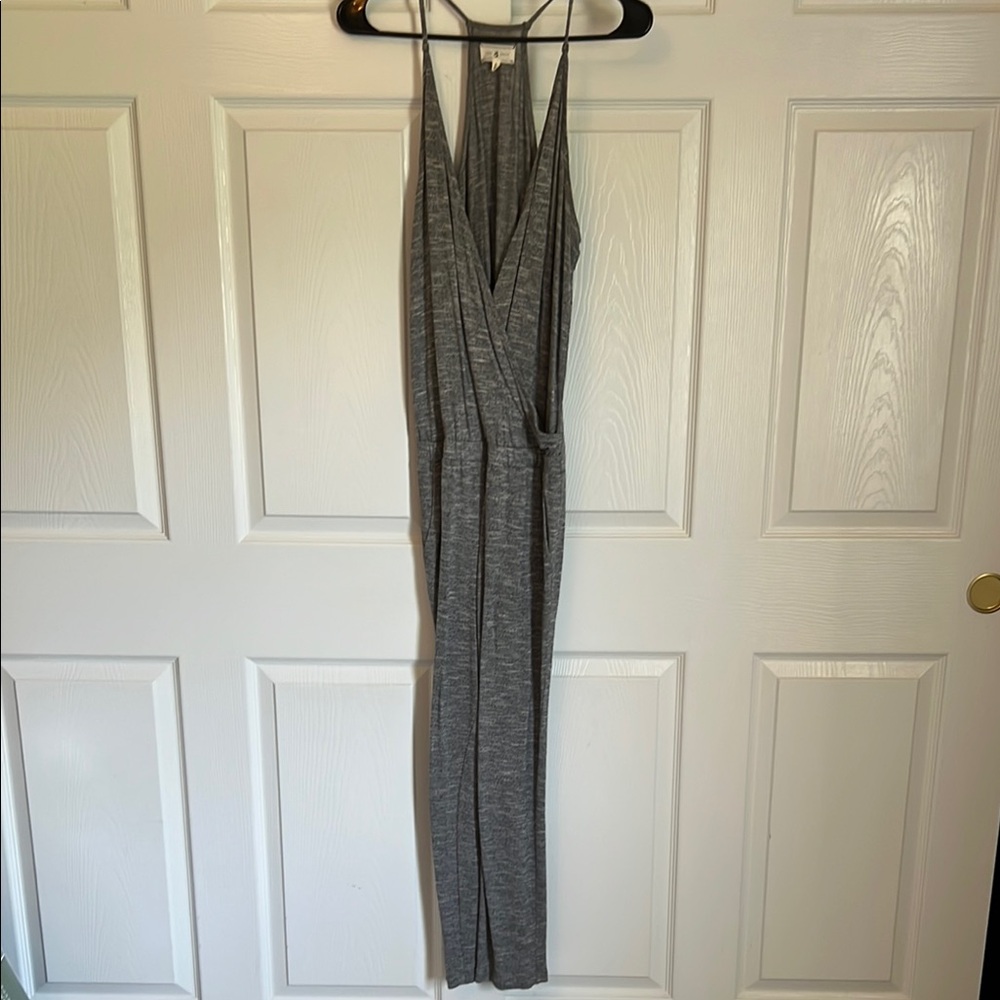 Lou & Grey Gray Jumpsuit Modern Casual Style